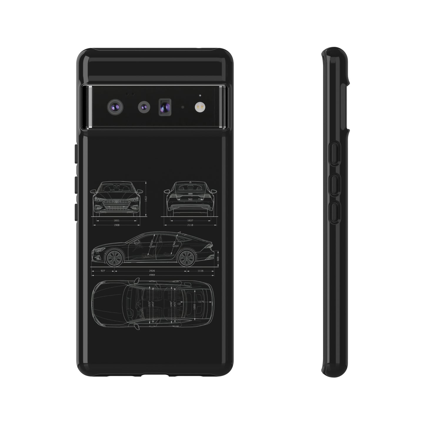 "Car Blueprint RS7" Premium Quality Phone Case