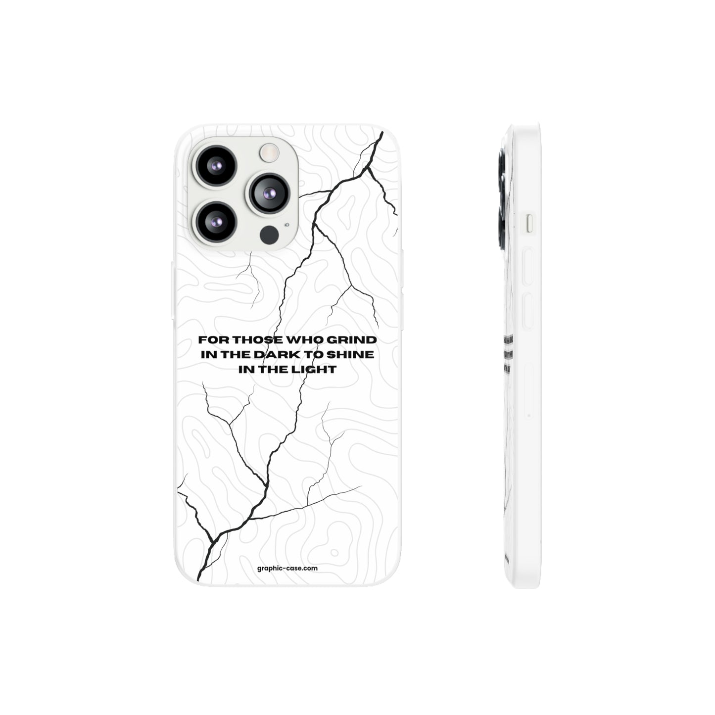 "For those who grind in the dark to shine in the light" High Quality Phone Cases