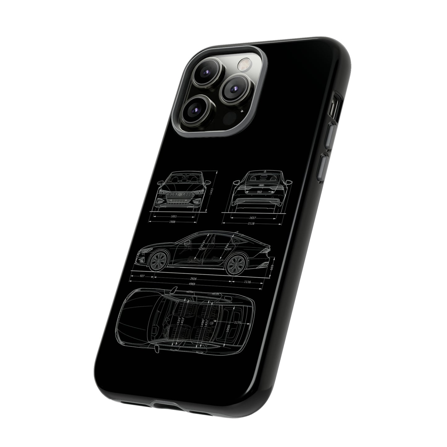 "Car Blueprint RS7" Premium Quality Phone Case