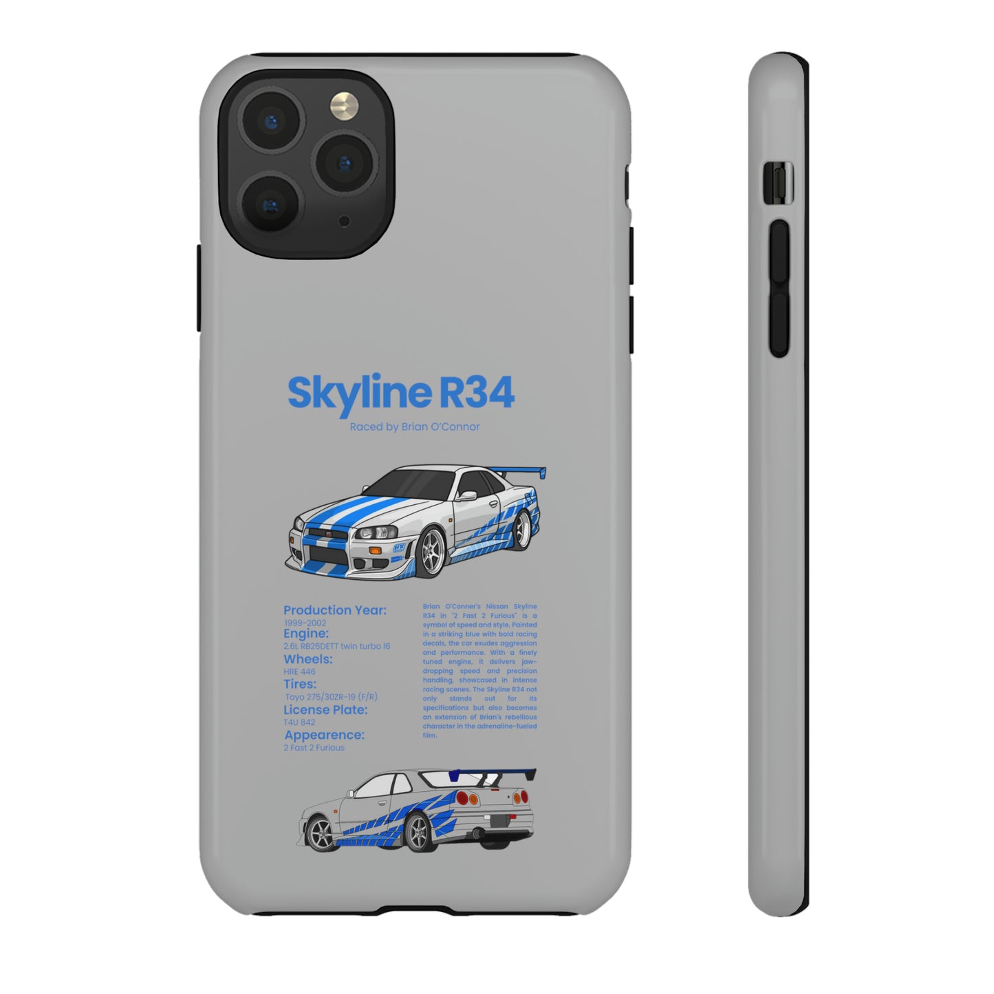 "Skyline R34" Premium Quality Phone Case