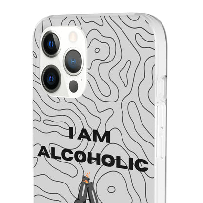 "I am alcoholic" High Quality Phone Case