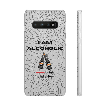 "I am alcoholic" High Quality Phone Case