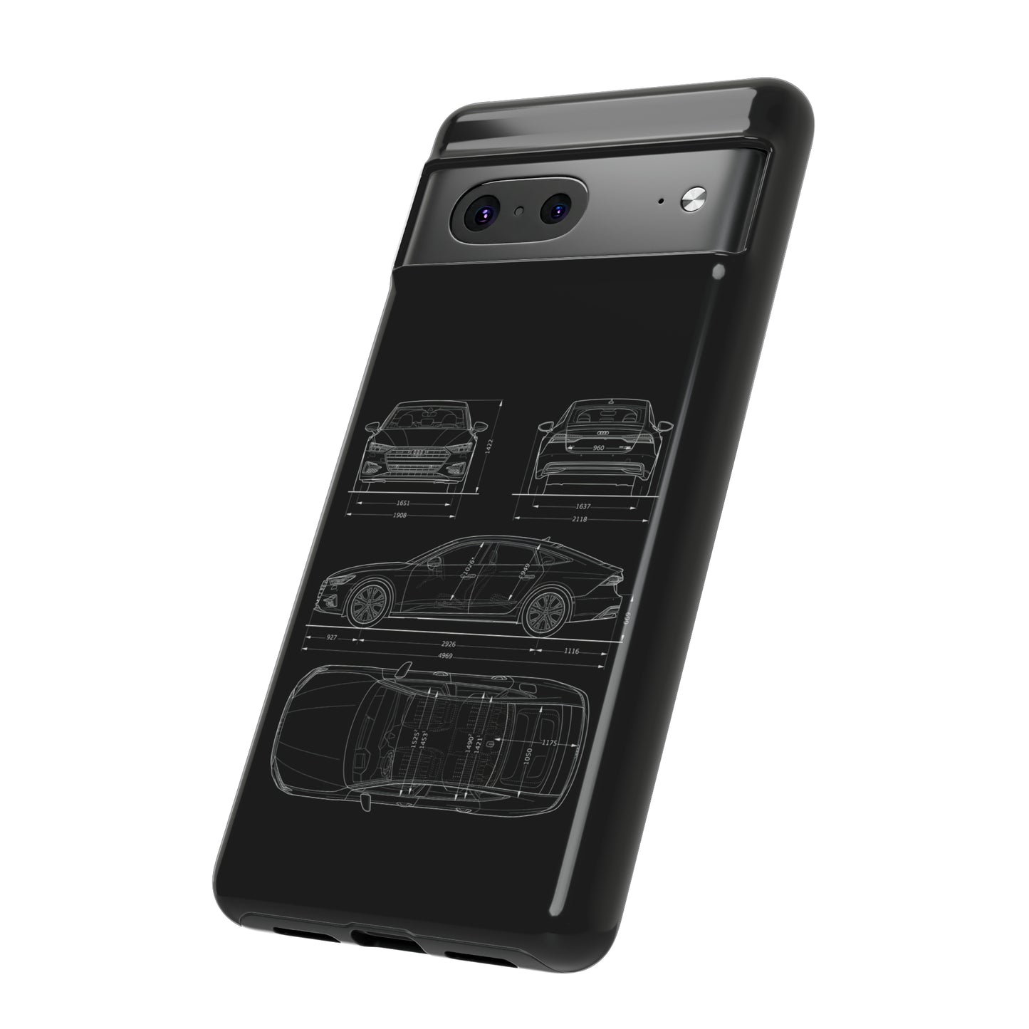 "Car Blueprint RS7" Premium Quality Phone Case