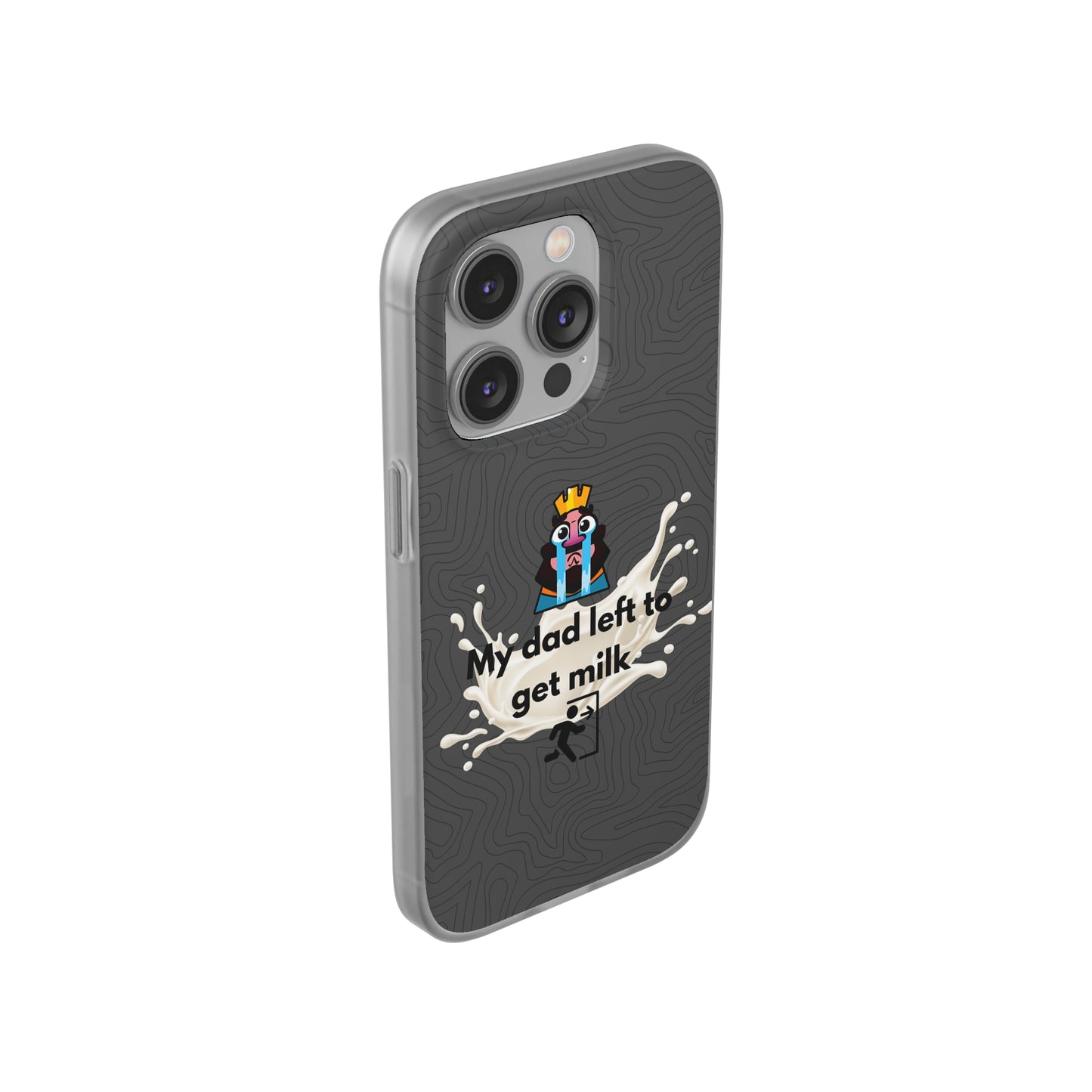 "My dad left to get milk" High Quality Phone Case