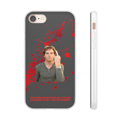 Dexter Middle Finger High Quality Phone Case