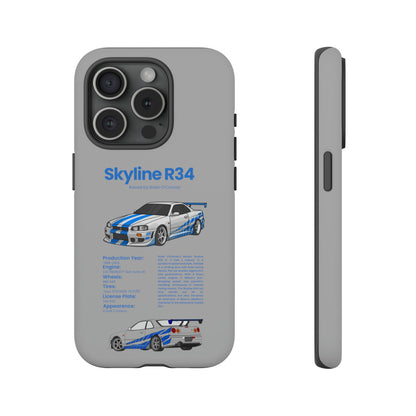 "Skyline R34" Premium Quality Phone Case