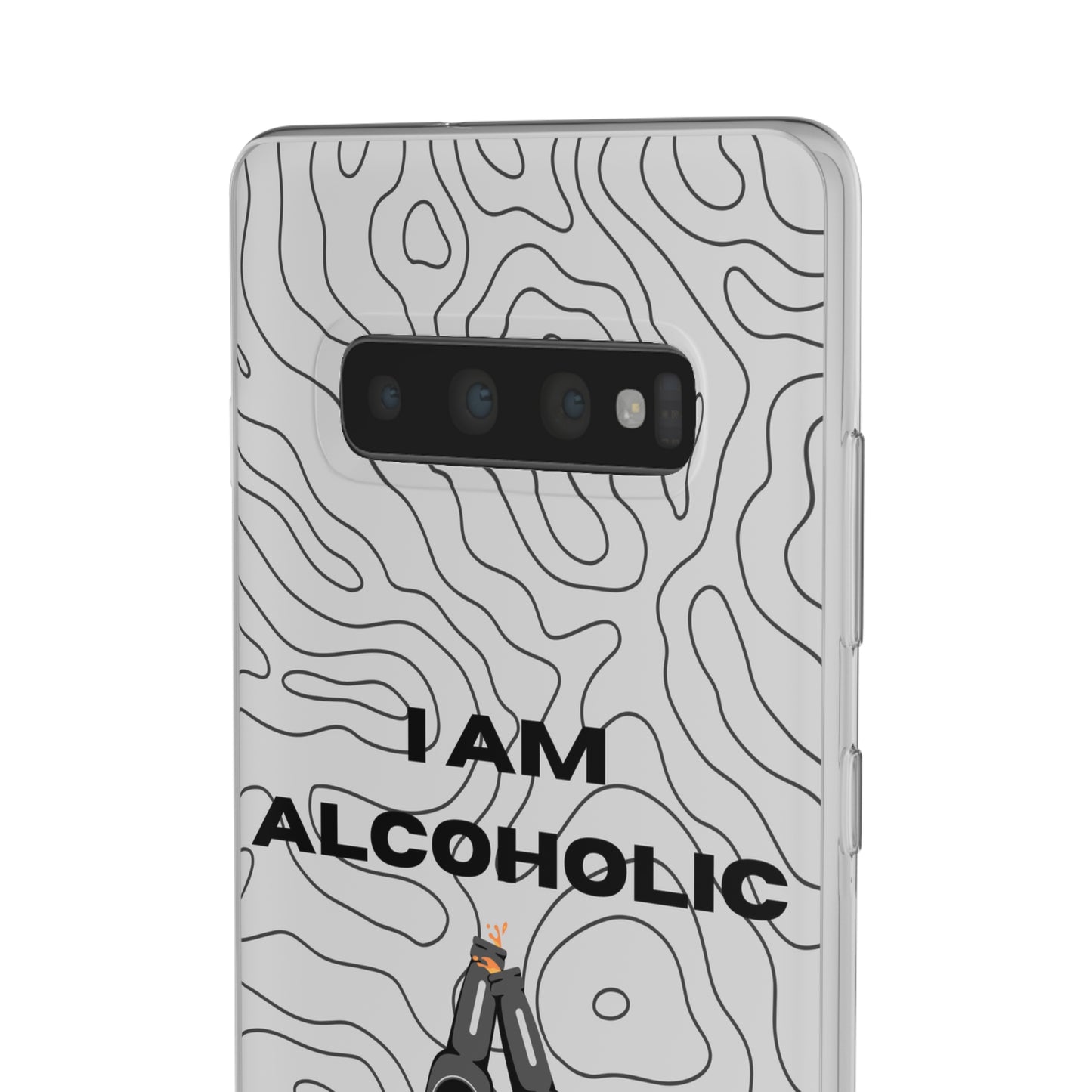 "I am alcoholic" High Quality Phone Case