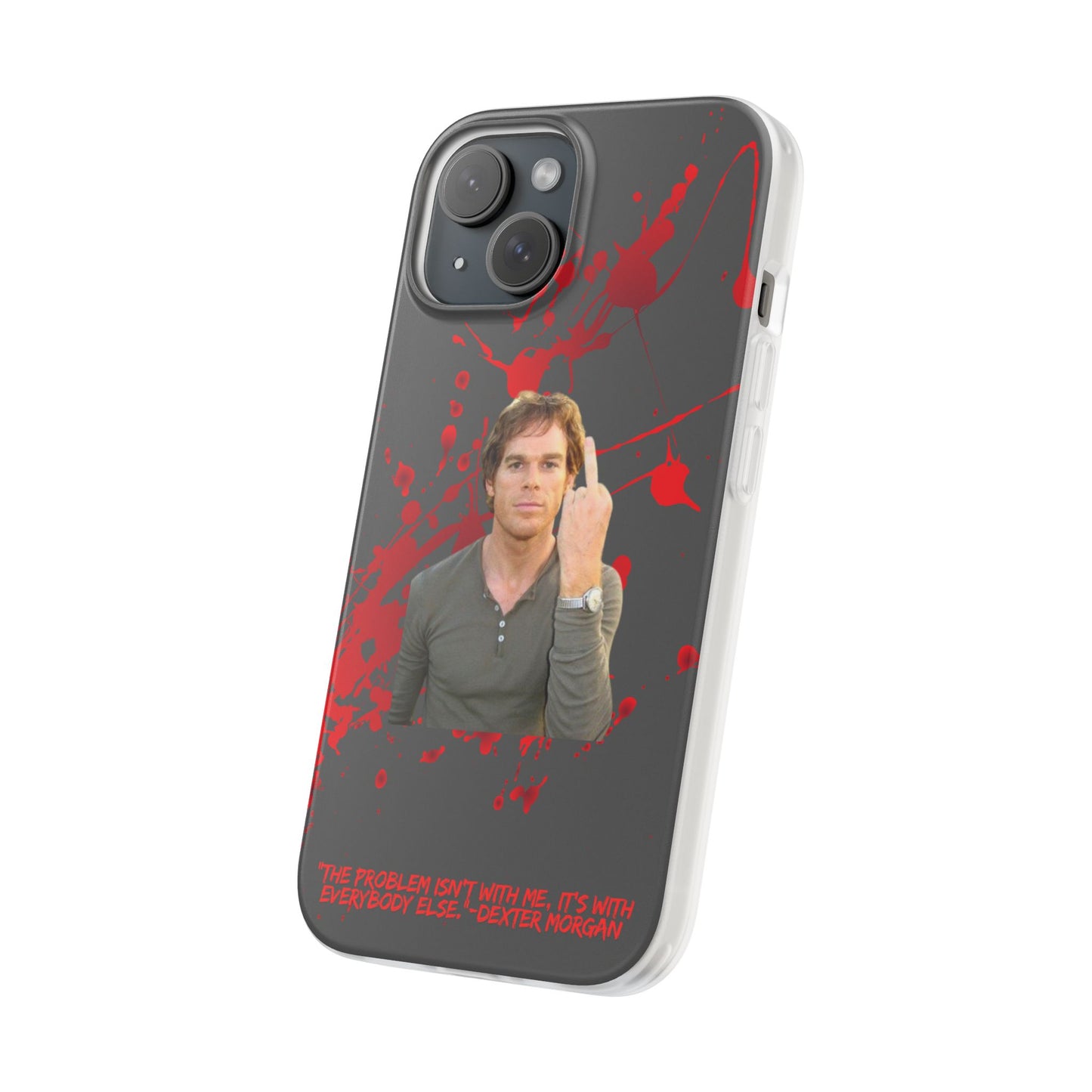 Dexter Middle Finger High Quality Phone Case