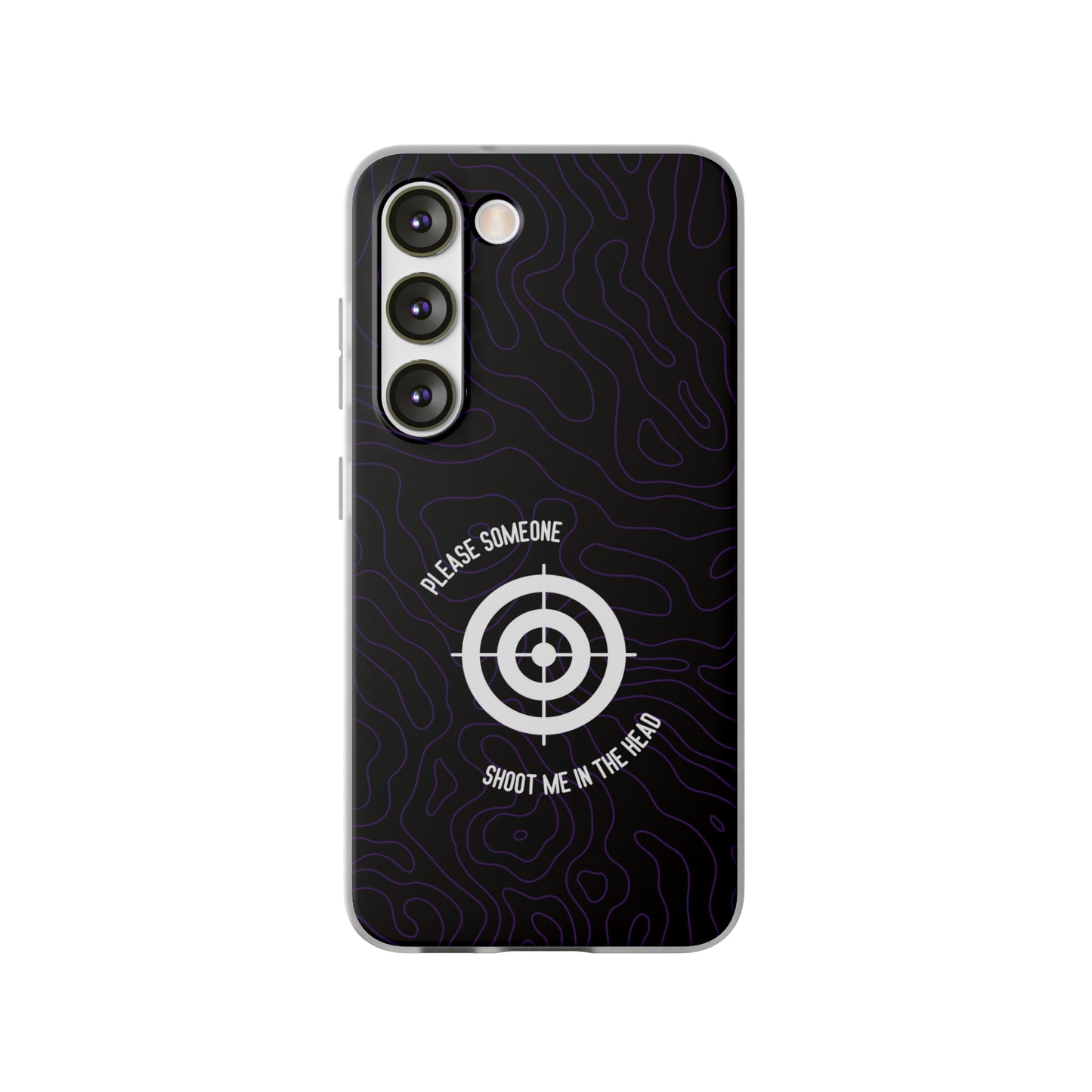 "Please someone, shoot me in the head" High Quality Phone Case