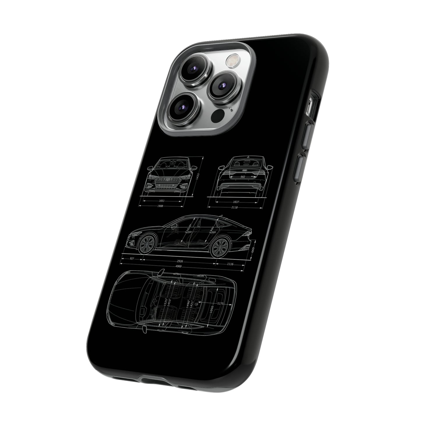 "Car Blueprint RS7" Premium Quality Phone Case