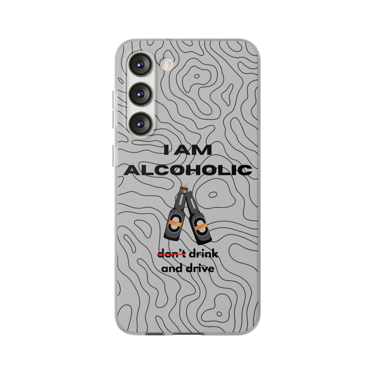 "I am alcoholic" High Quality Phone Case