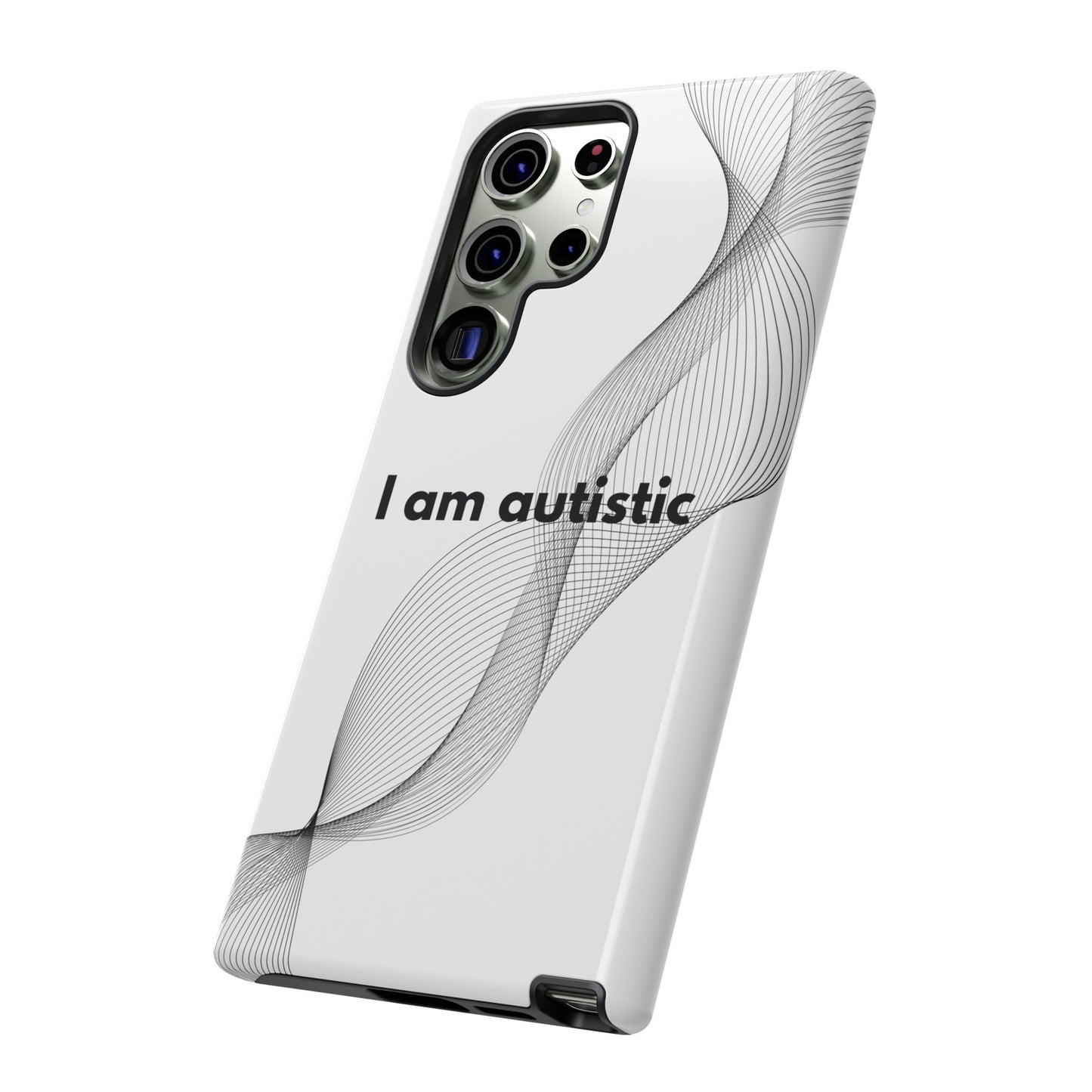 "I am autistic" Premium Quality Phone Case