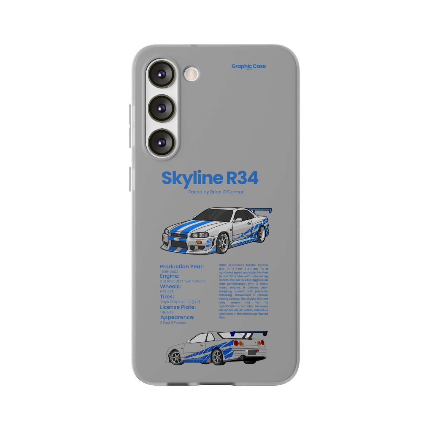 "Skyline R34" High Quality Phone Cases