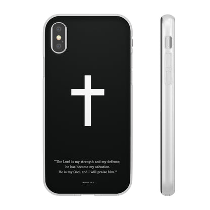 "Exodus 15:2 black edition" High Quality Phone Case