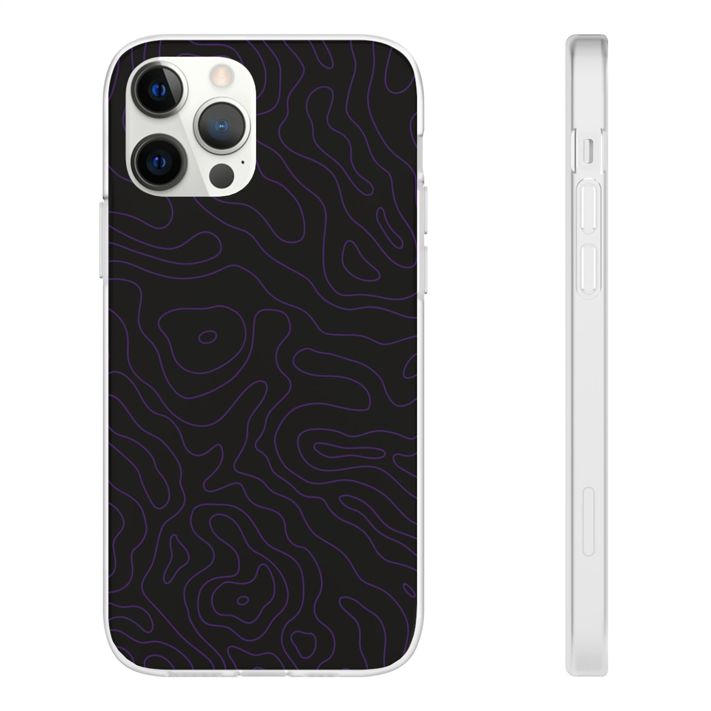 "Purple Topography" High Quality Phone Case