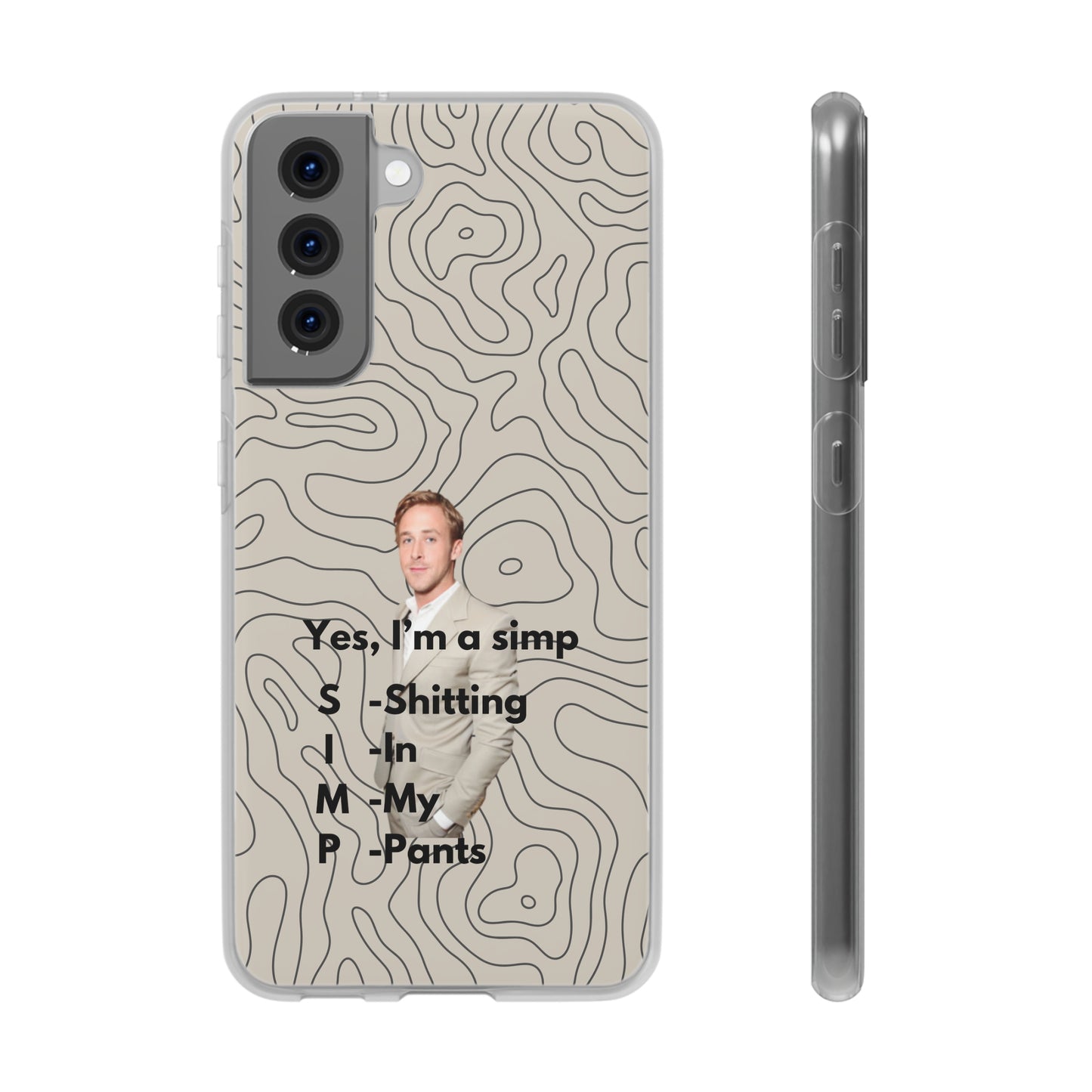 "Yes, I'm a simp" High Quality Phone Case