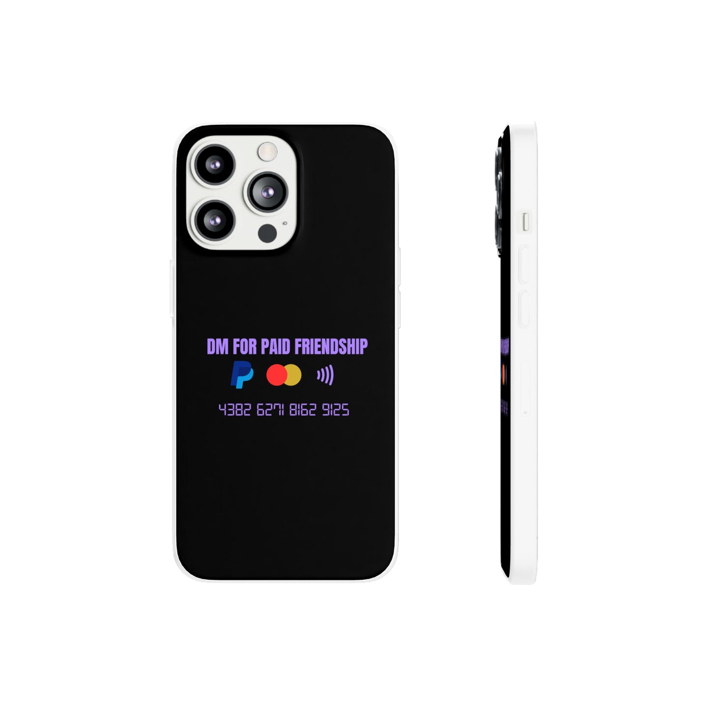 "DM for paid friendship" High Quality Phone Case