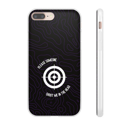 "Please someone, shoot me in the head" High Quality Phone Case