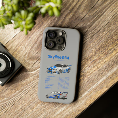 "Skyline R34" Premium Quality Phone Case