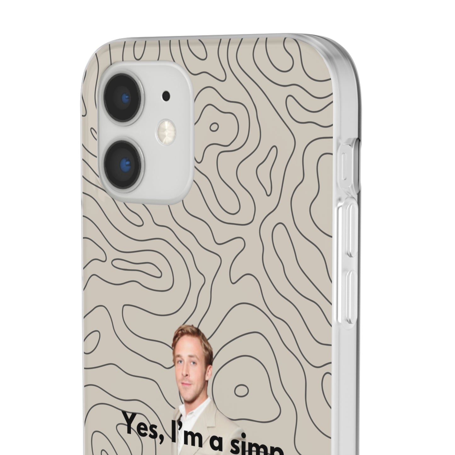 "Yes, I'm a simp" High Quality Phone Case