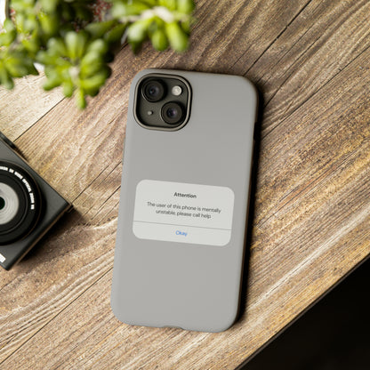 "Attention Notification" Premium Quality Phone Case