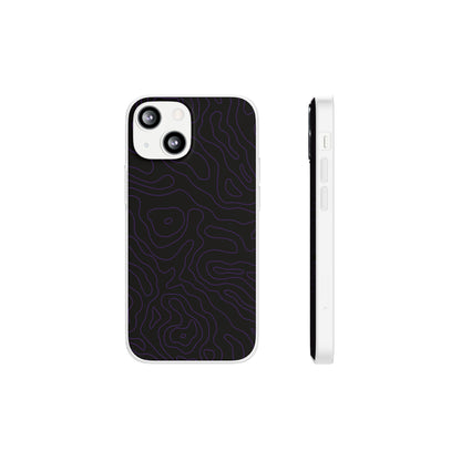 "Purple Topography" High Quality Phone Case