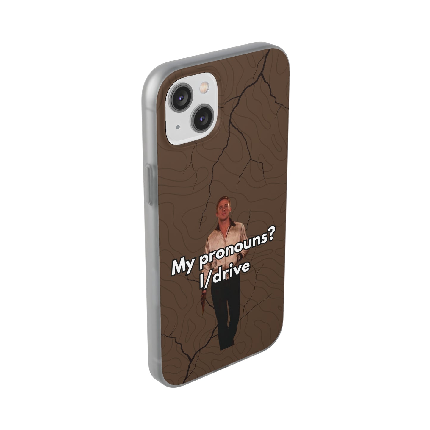 "My pronouns? I/drive" High Quality Phone Case