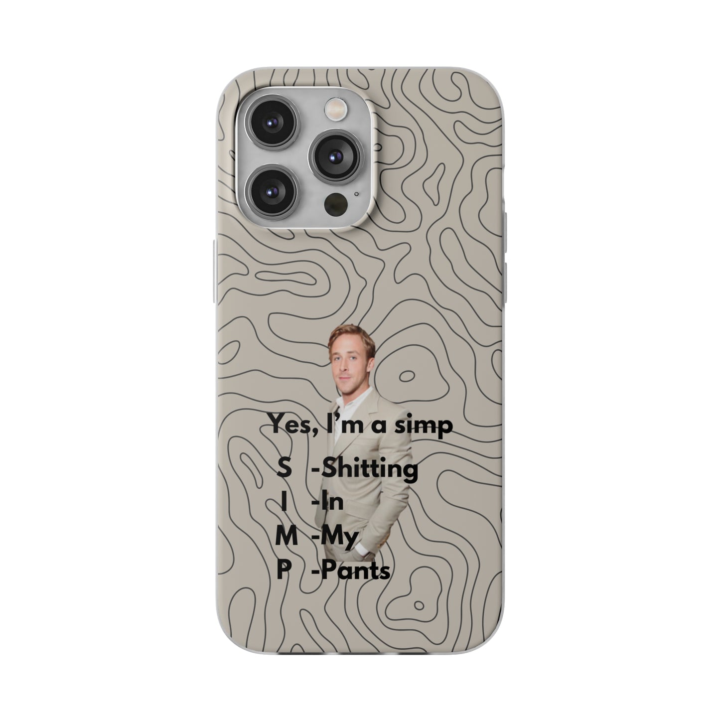 "Yes, I'm a simp" High Quality Phone Case