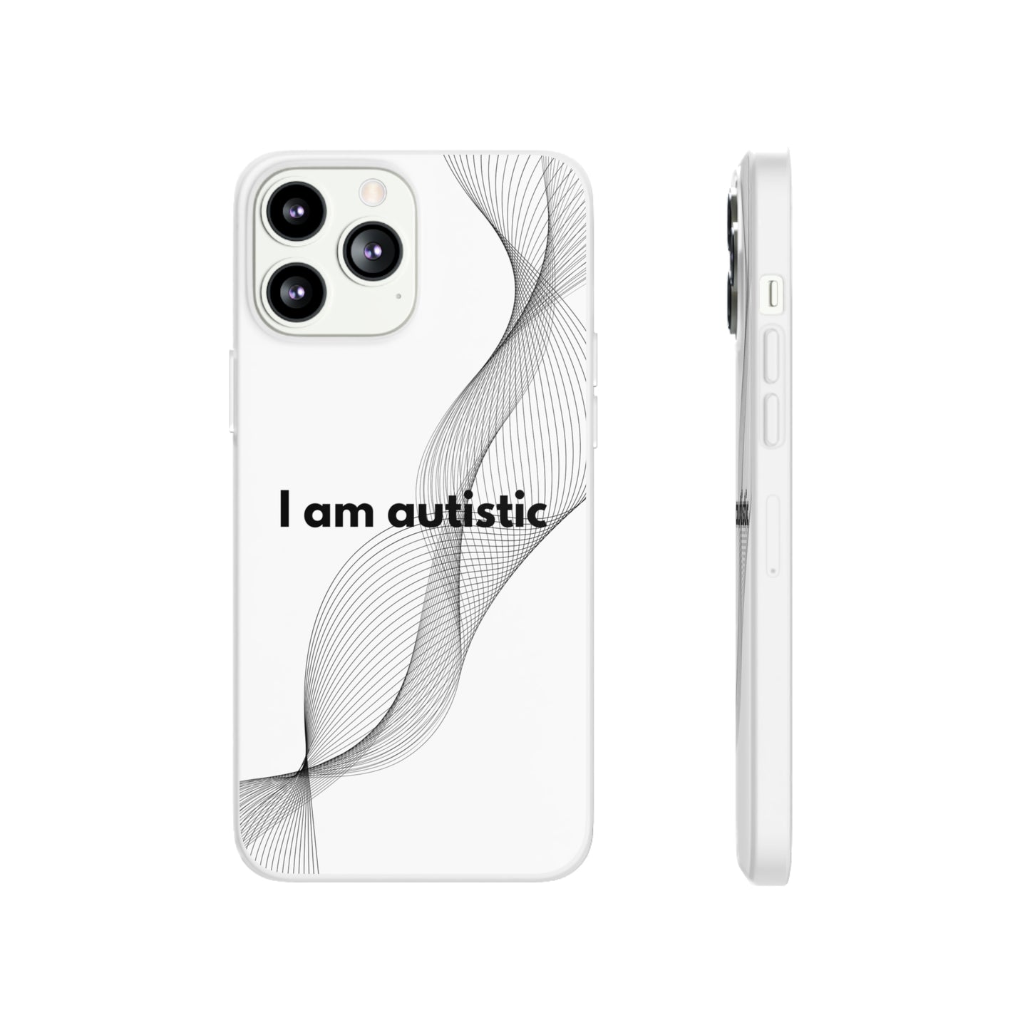 "I am autistic" High Quality Phone Case