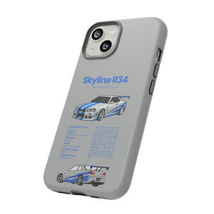 "Skyline R34" Premium Quality Phone Case