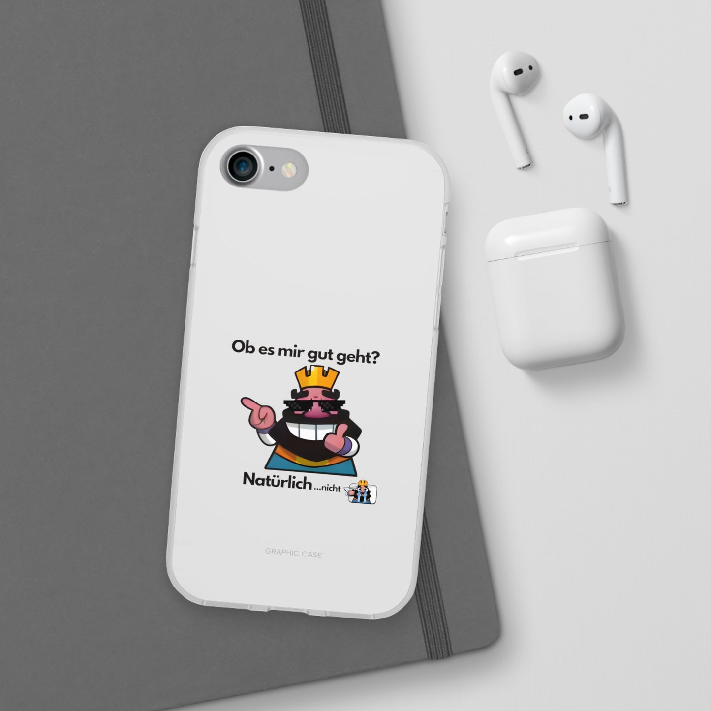 "Ob es mir gut geht? Natürlich... nicht" High Quality Phone Case