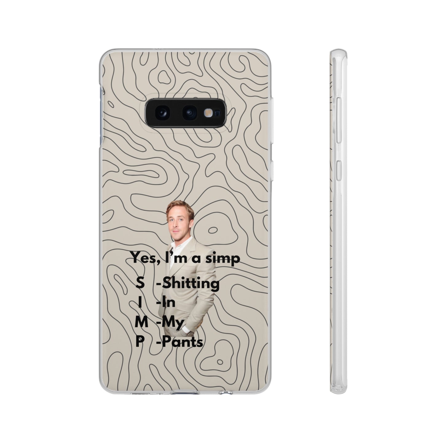 "Yes, I'm a simp" High Quality Phone Case