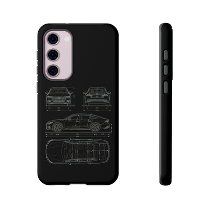 "Car Blueprint RS7" Premium Quality Phone Case