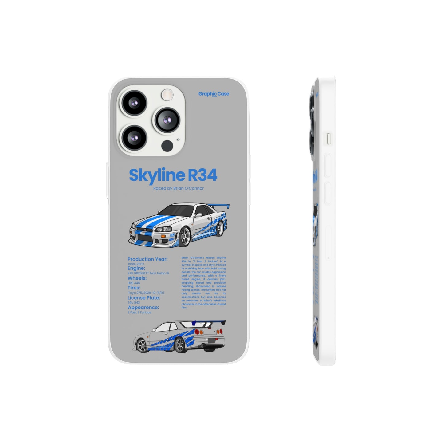 "Skyline R34" High Quality Phone Cases