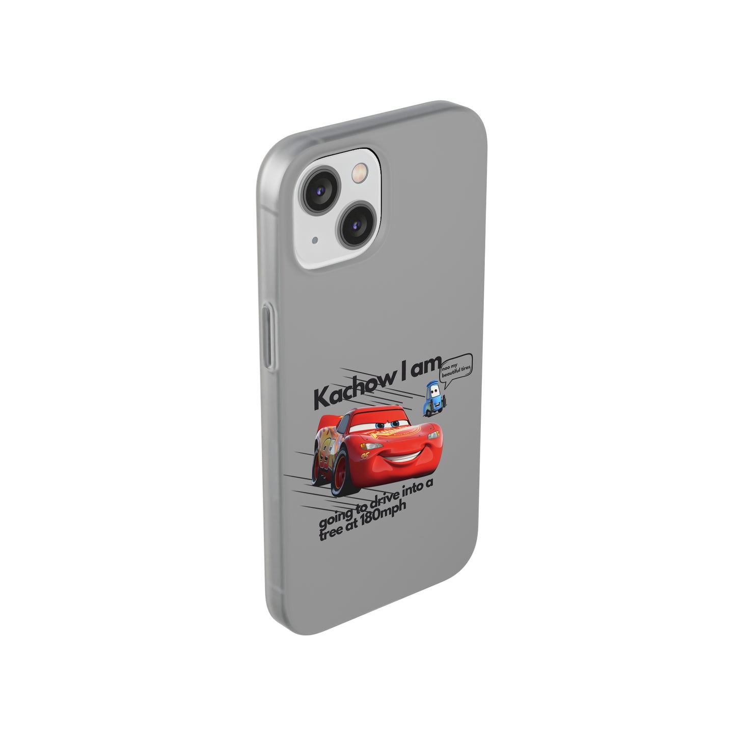 "Kachow into a tree" High Quality Phone Case