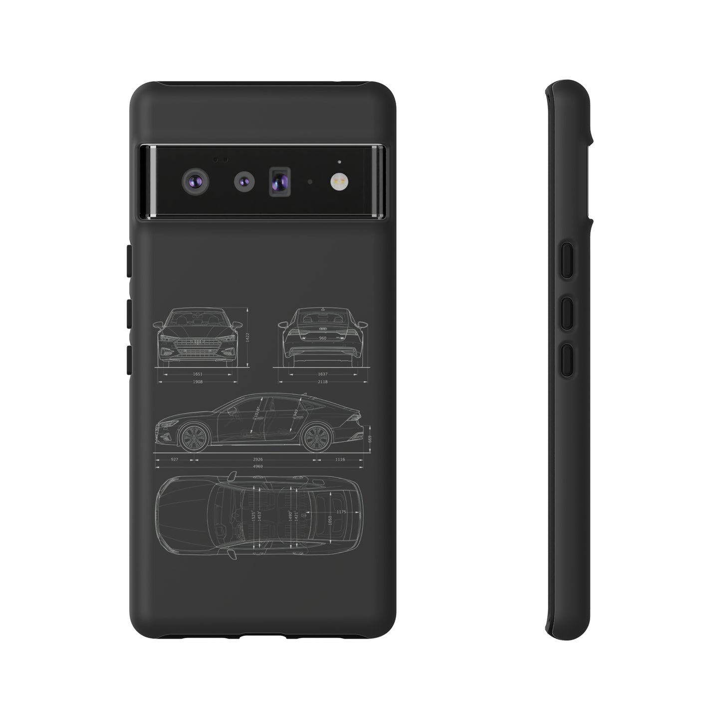 "Car Blueprint RS7" Premium Quality Phone Case