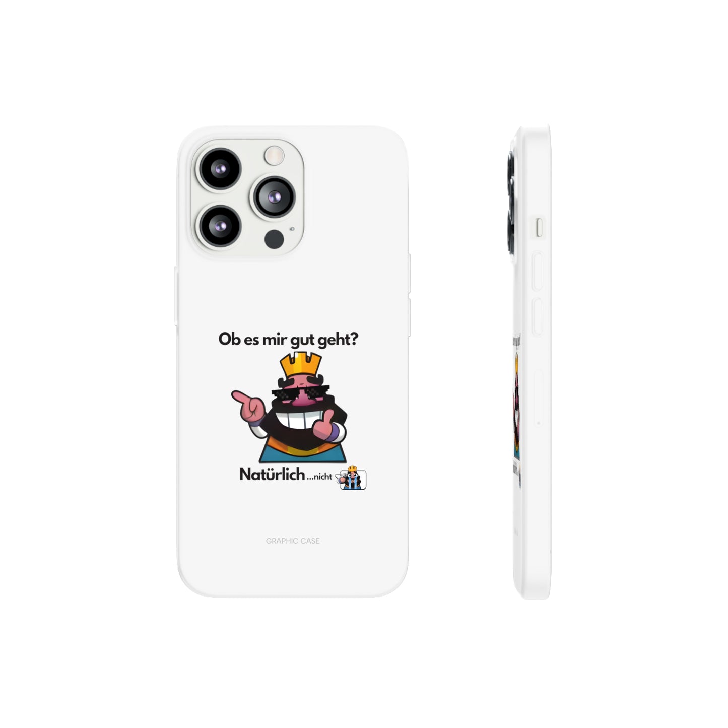 "Ob es mir gut geht? Natürlich... nicht" High Quality Phone Case