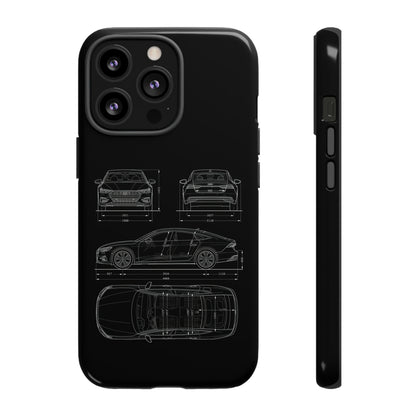 "Car Blueprint RS7" Premium Quality Phone Case