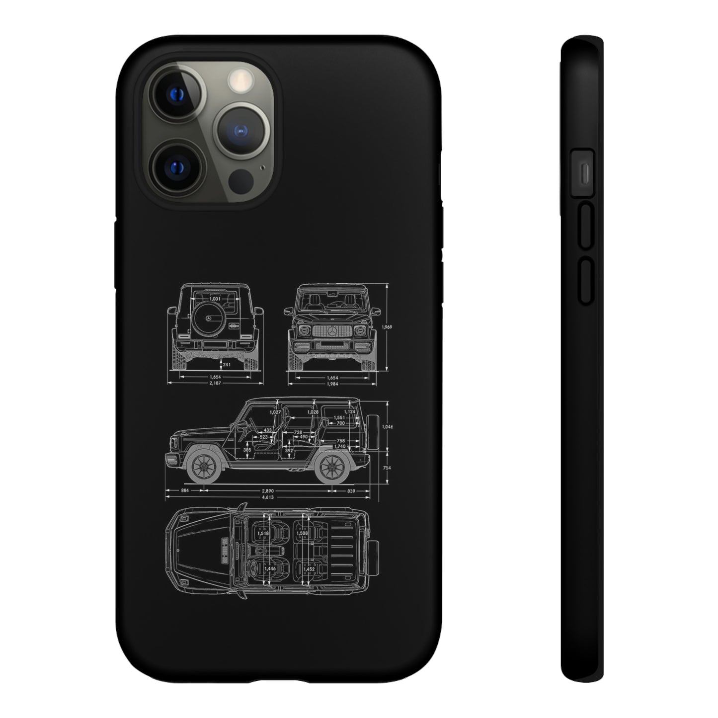 "Wagon Blueprint" Premium Quality Phone Case