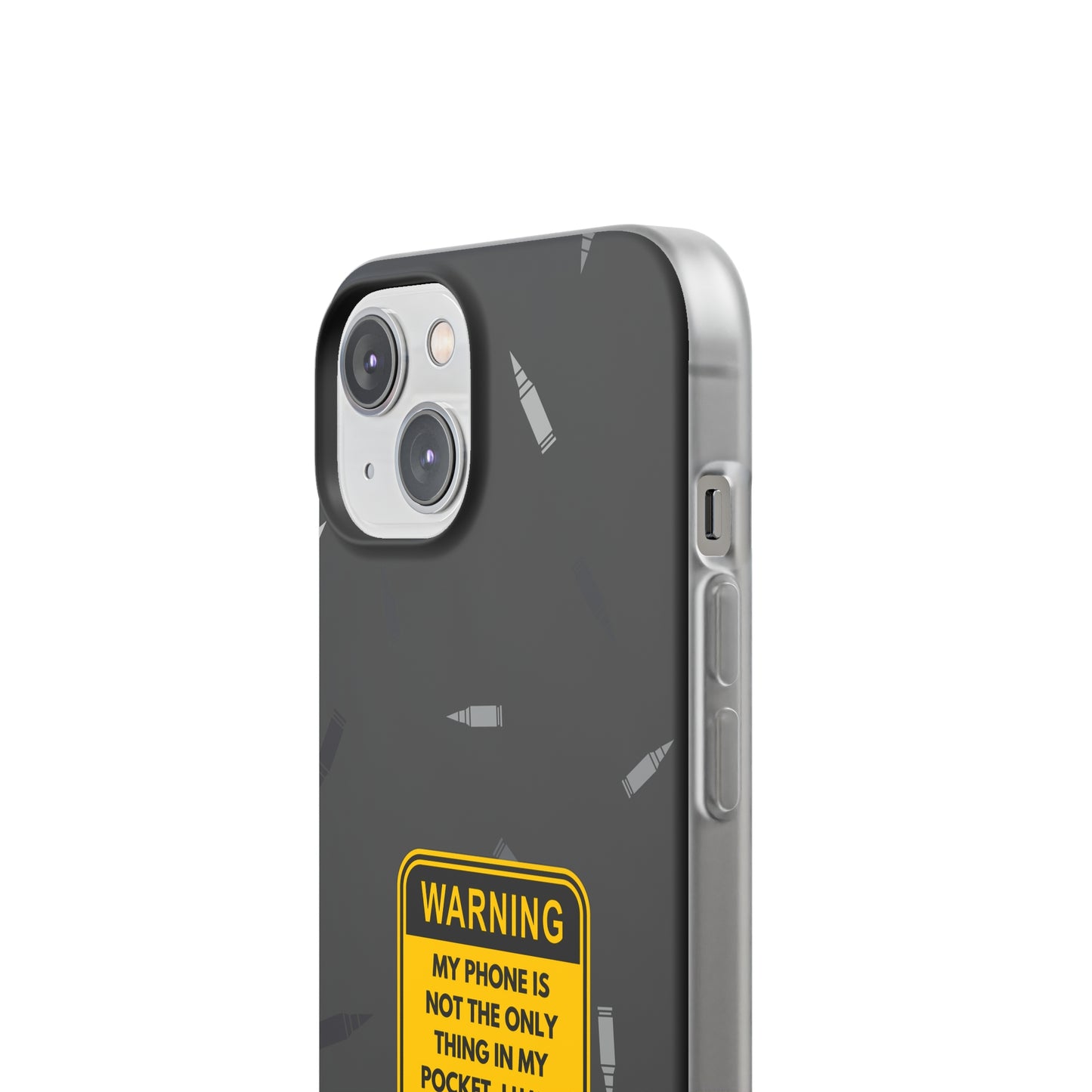 "Warning, my phone is not the only thing in my pocket" High Quality Phone Case