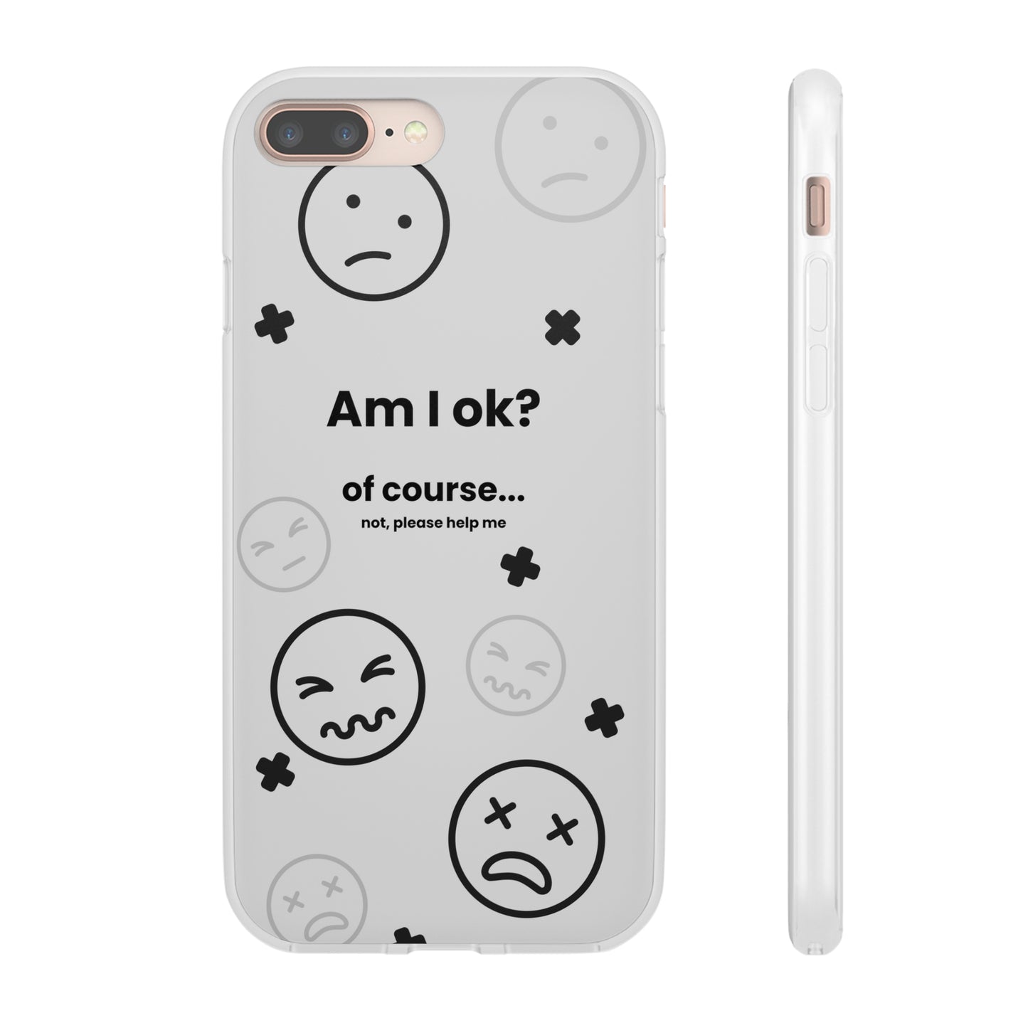 "Am I ok?" High Quality Phone Case