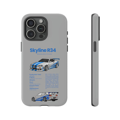 "Skyline R34" Premium Quality Phone Case