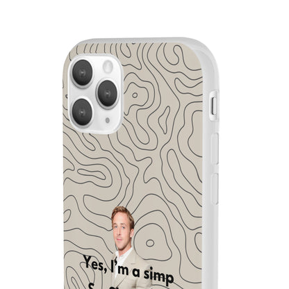 "Yes, I'm a simp" High Quality Phone Case