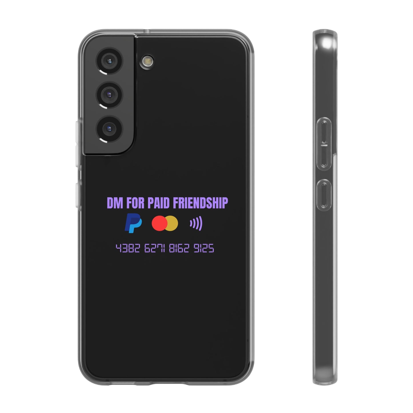 "DM for paid friendship" High Quality Phone Case