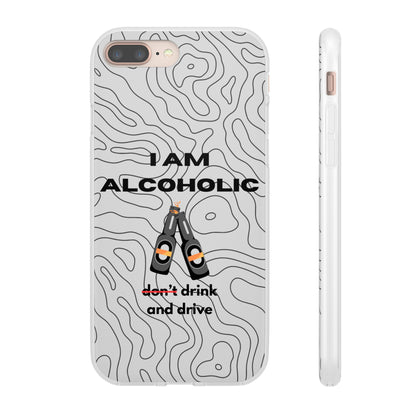 "I am alcoholic" High Quality Phone Case