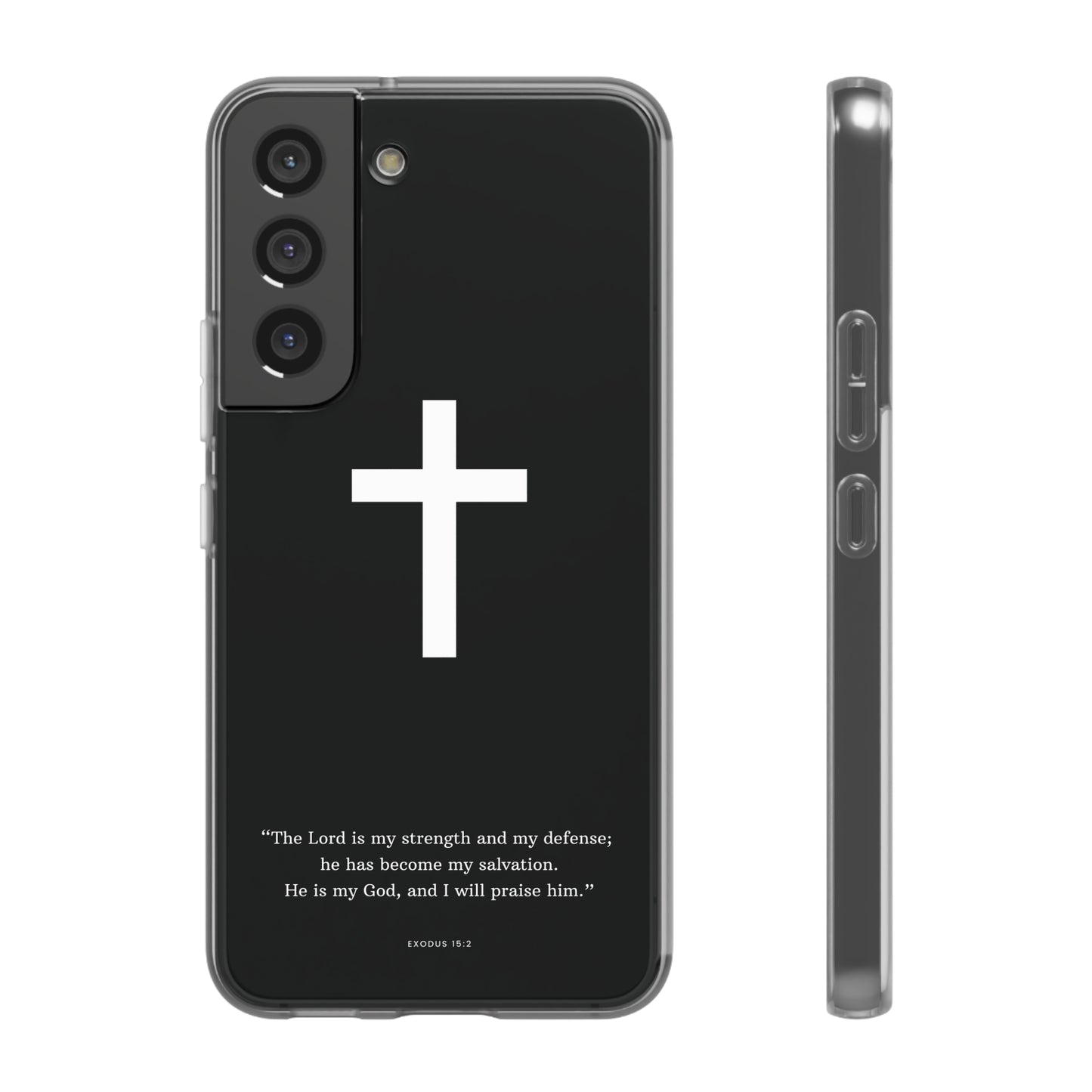 "Exodus 15:2 black edition" High Quality Phone Case