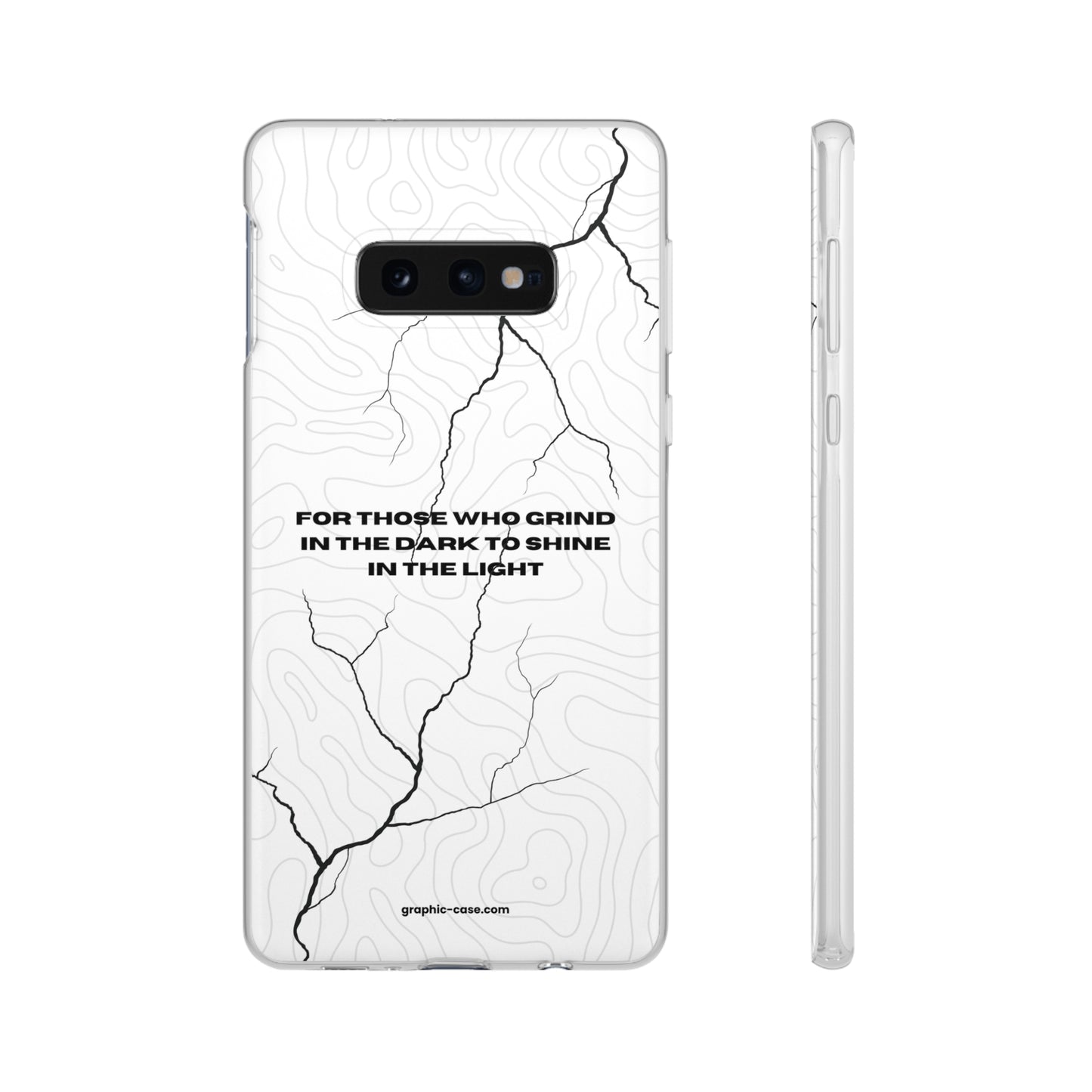 "For those who grind in the dark to shine in the light" High Quality Phone Cases