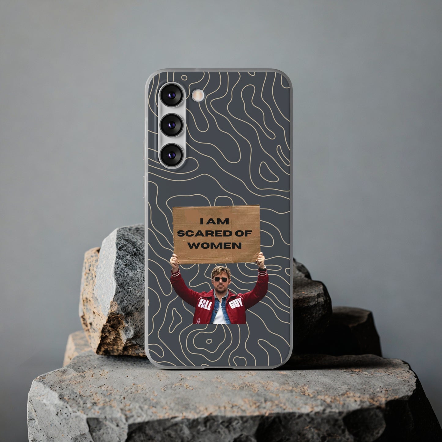 "I am scared of women" High Quality Phone Case