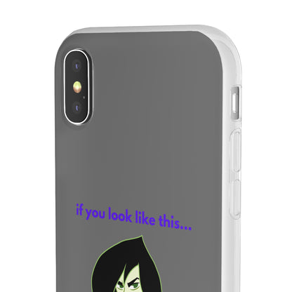 "If you look like this..." High Quality Phone Case