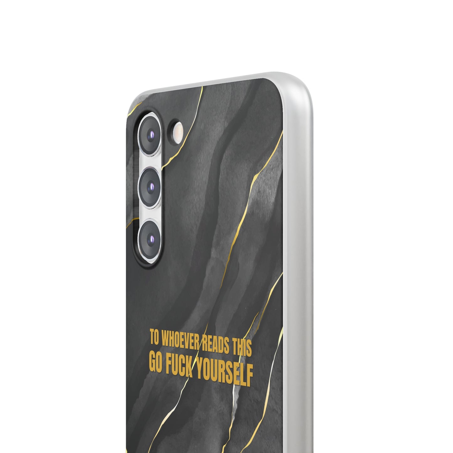 "to whoever reads this, go fuck yourself" High Quality Phone Case